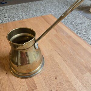 Vintage Jordanian Brass Ibrek Coffee Pot
